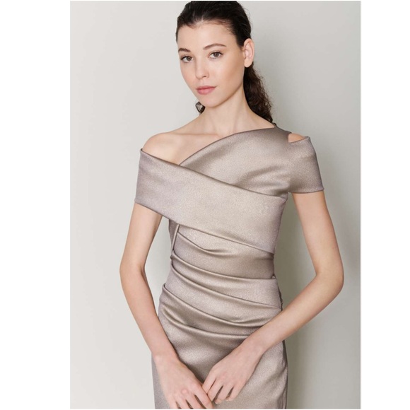 Talbot Runhof Stone Evening Gown NWT Size 4 Mermaid Formal Dress Made in Germany - Picture 4 of 6